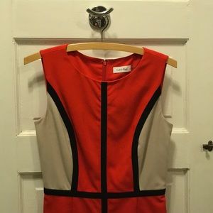 Calvin Klein lined sheath dress. Size 2.